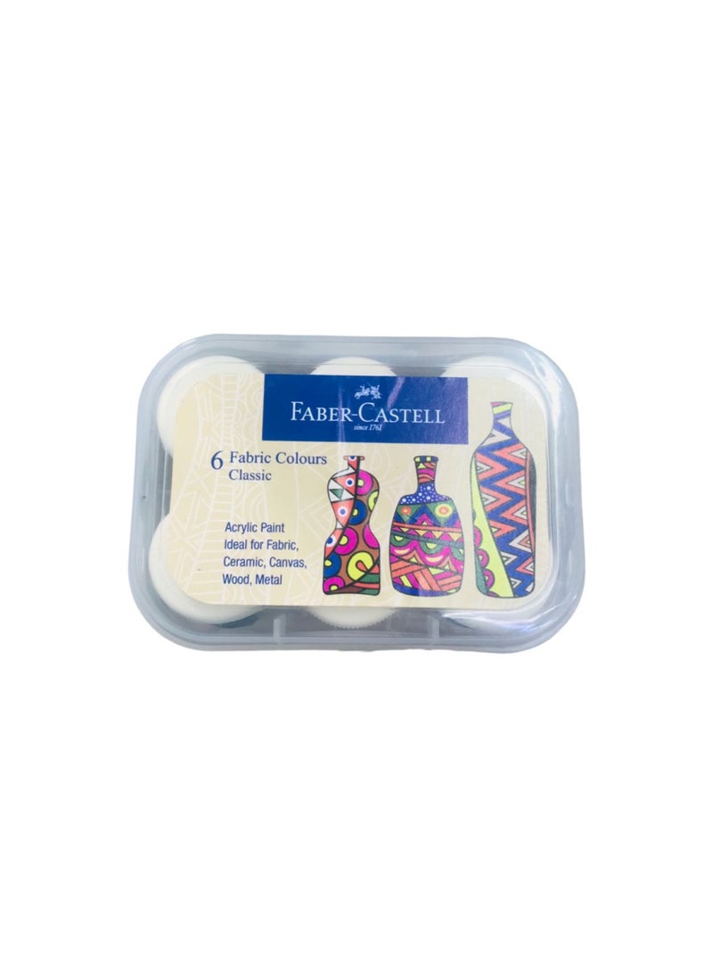 Faber-Castell-Fabric Colors Set of 6 - Image 1